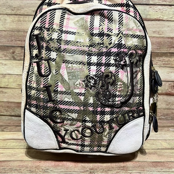 Juicy Couture Pink Velvet Y2K Backpack - Picture 3 of 11